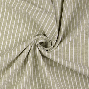 Stripe Light Grey Linen Cotton Fabric