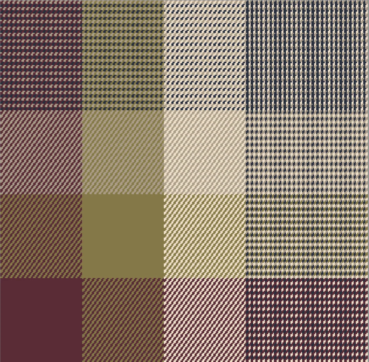 Mind The MAKER - Woodland Check Axis Yarn Dyed Textured Cotton Plaid