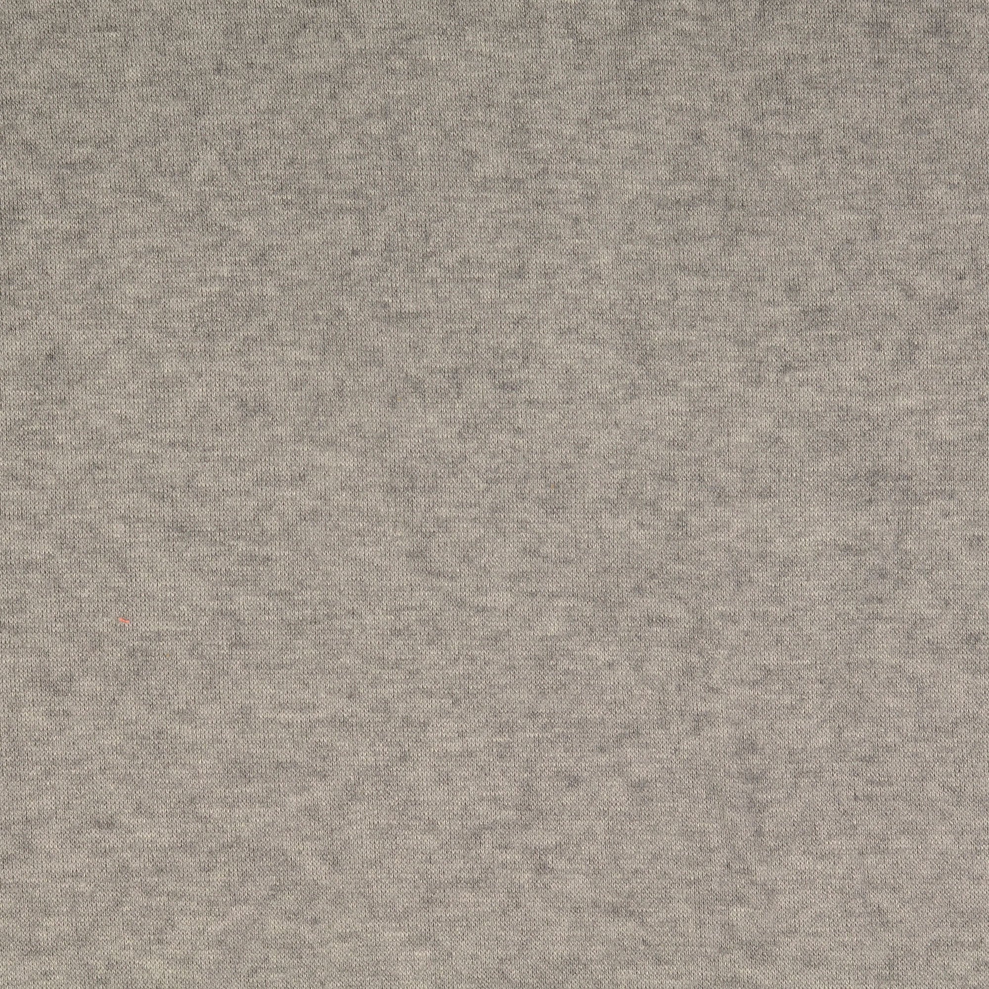 REMNANT 0.66 Metre - Snug Viscose Blend Sweater Knit in Grey Melange