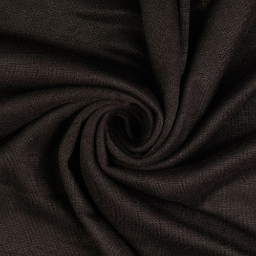 Snug Viscose Blend Sweater Knit in Black
