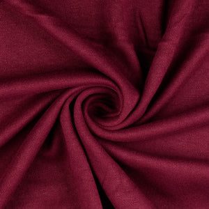 REMNANT 0.71 Metre (plus 3cm with fault) - Snug Viscose Blend Sweater Knit in Wine Red