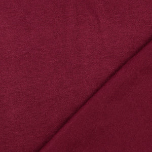 REMNANT 0.56 Metre - Snug Viscose Blend Sweater Knit in Wine Red