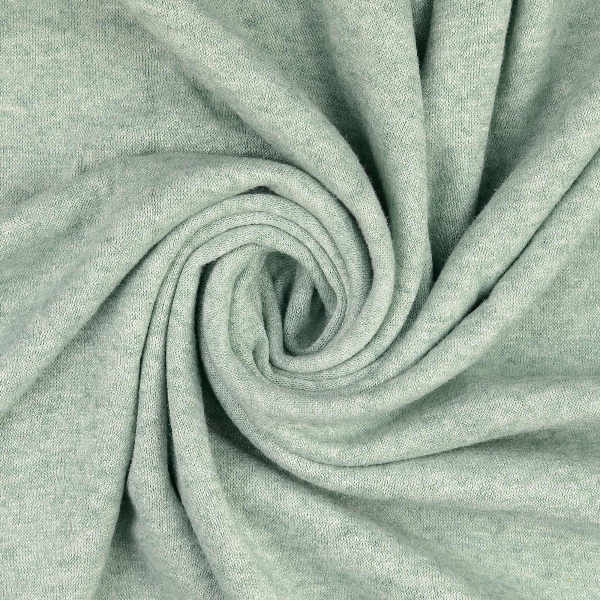 REMNANT 0.3 Metre - Snug Viscose Blend Sweater Knit in Mint Melange