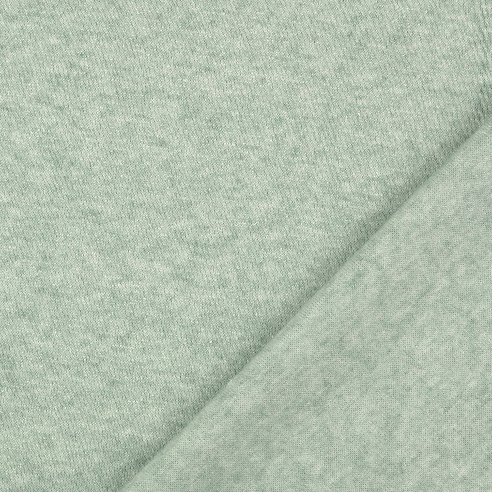 REMNANT 0.3 Metre - Snug Viscose Blend Sweater Knit in Mint Melange