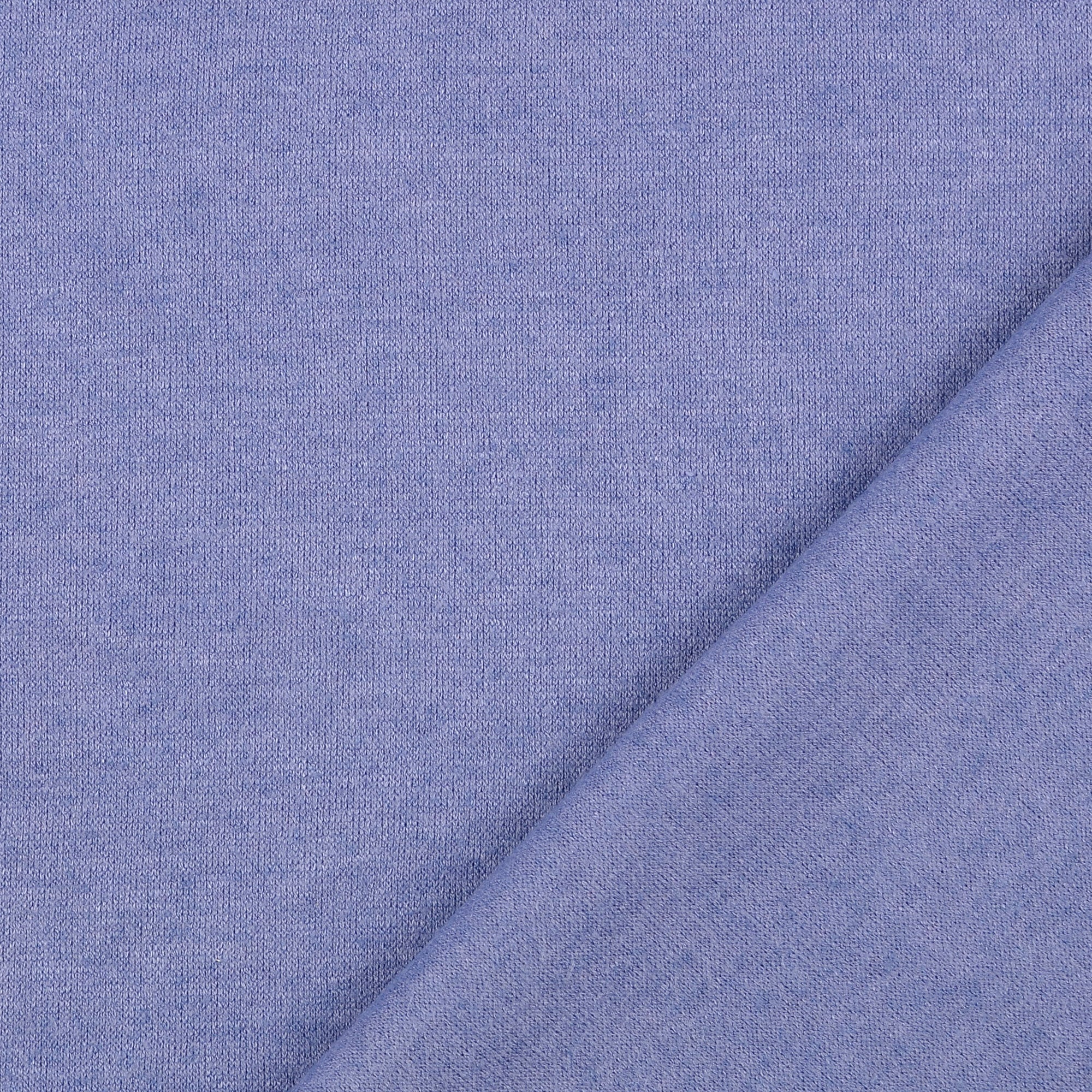 Snug Viscose Blend Sweater Knit in Blue