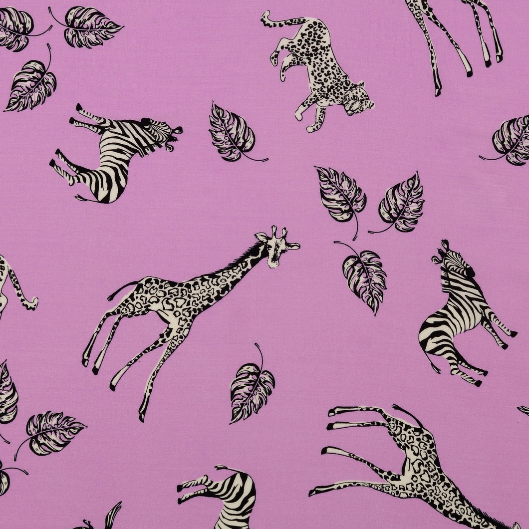 REMNANT 1.35 Metres - Safari Lilac Viscose Poplin Fabric