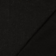 Black Pure Fine Linen Fabric
