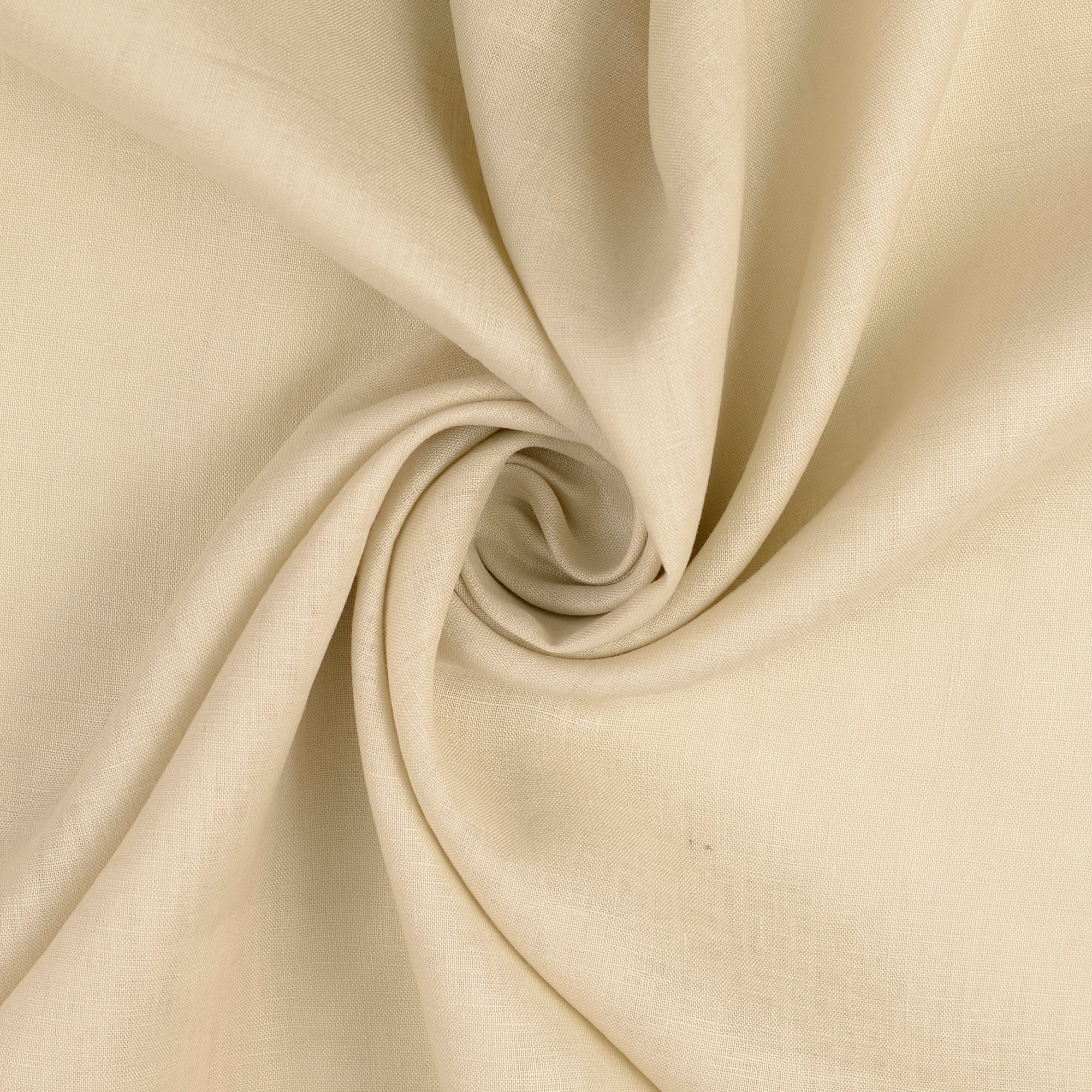 REMNANT 0.47 Metre - Almond Pure Linen Fabric