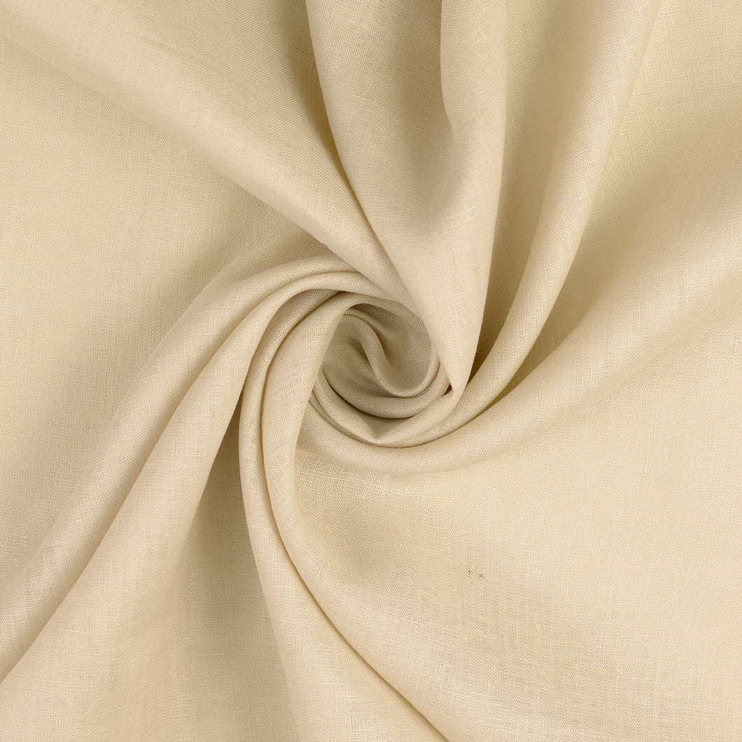 Almond Pure Linen Fabric