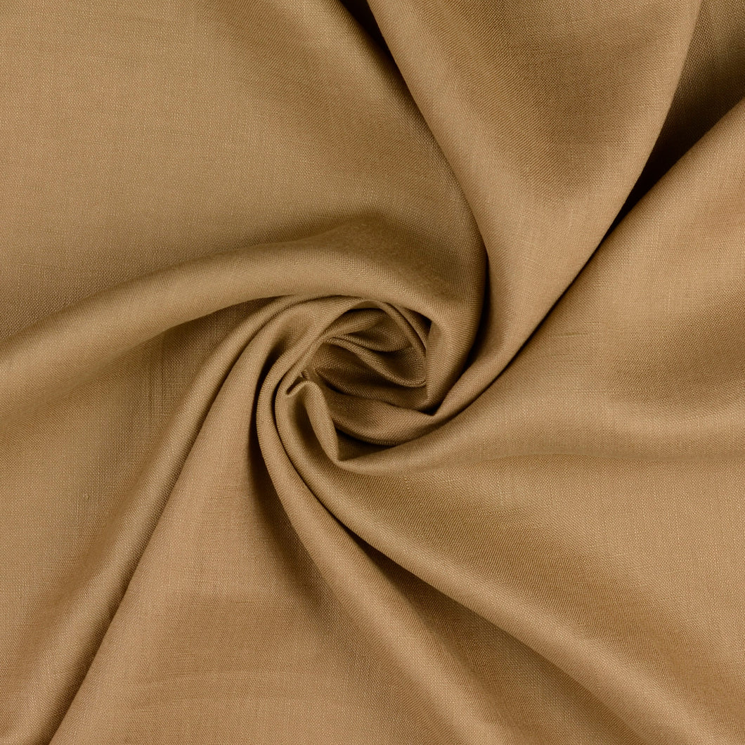 Biscuit Pure Fine Linen Fabric