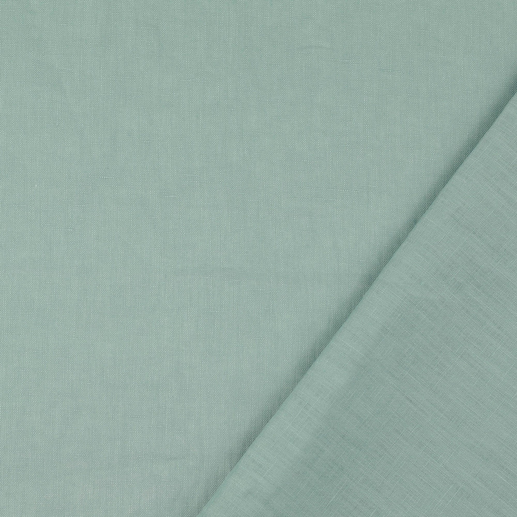 Mint Green Pure Fine Linen Fabric