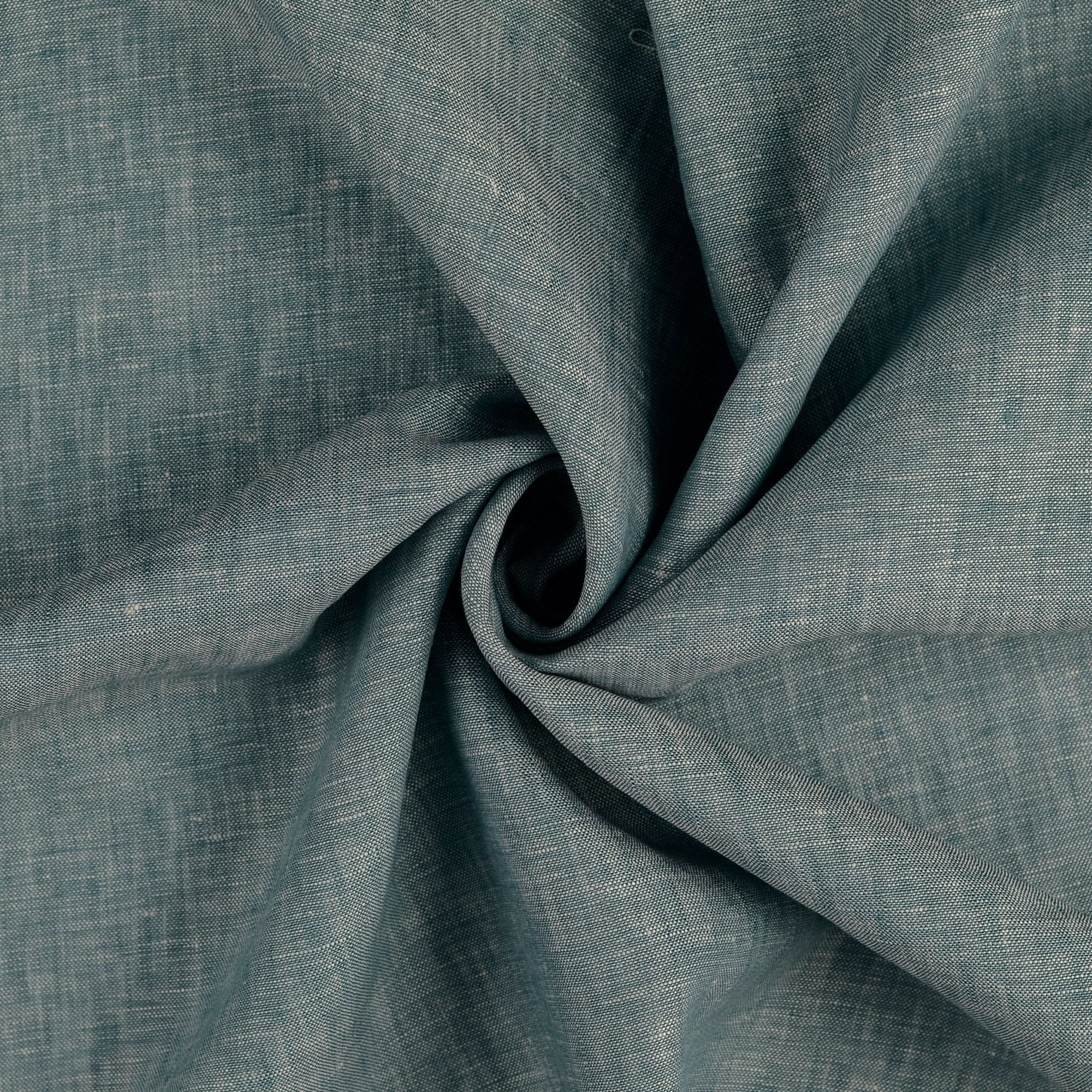 Sea Blue Yarn Dyed Pure Linen Fabric – Lamazi Fabrics