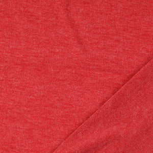 REMNANT 0.48 Metre - Comfy Viscose Blend Sweater Knit in Red