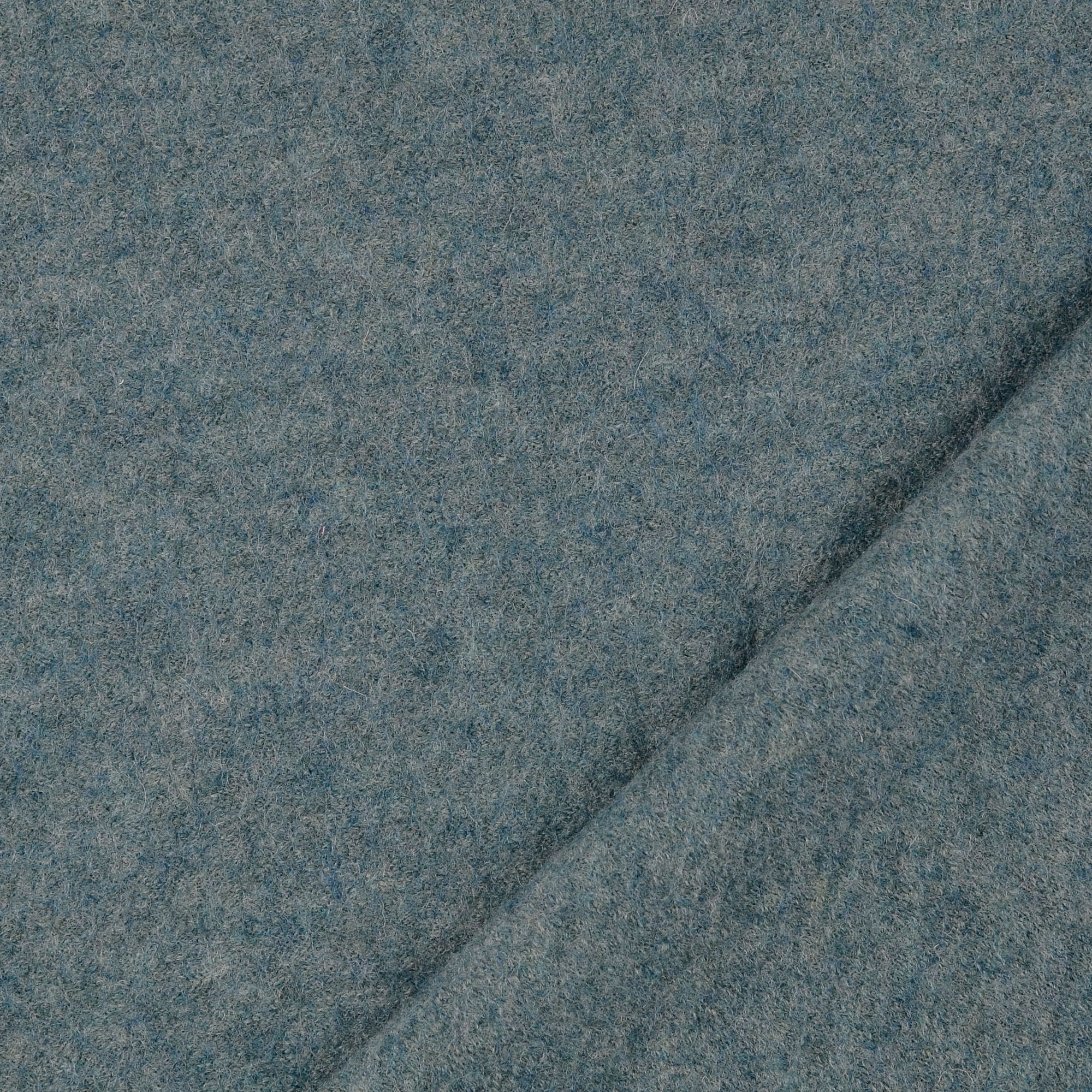 Pure Boiled Wool Melange Hydro Blue