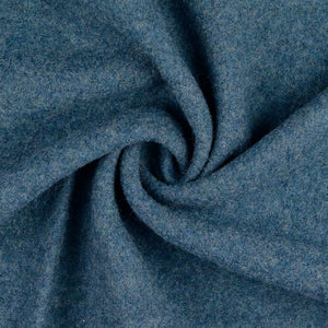 REMNANT 1.45 Metres - Pure Boiled Wool Melange Petrol