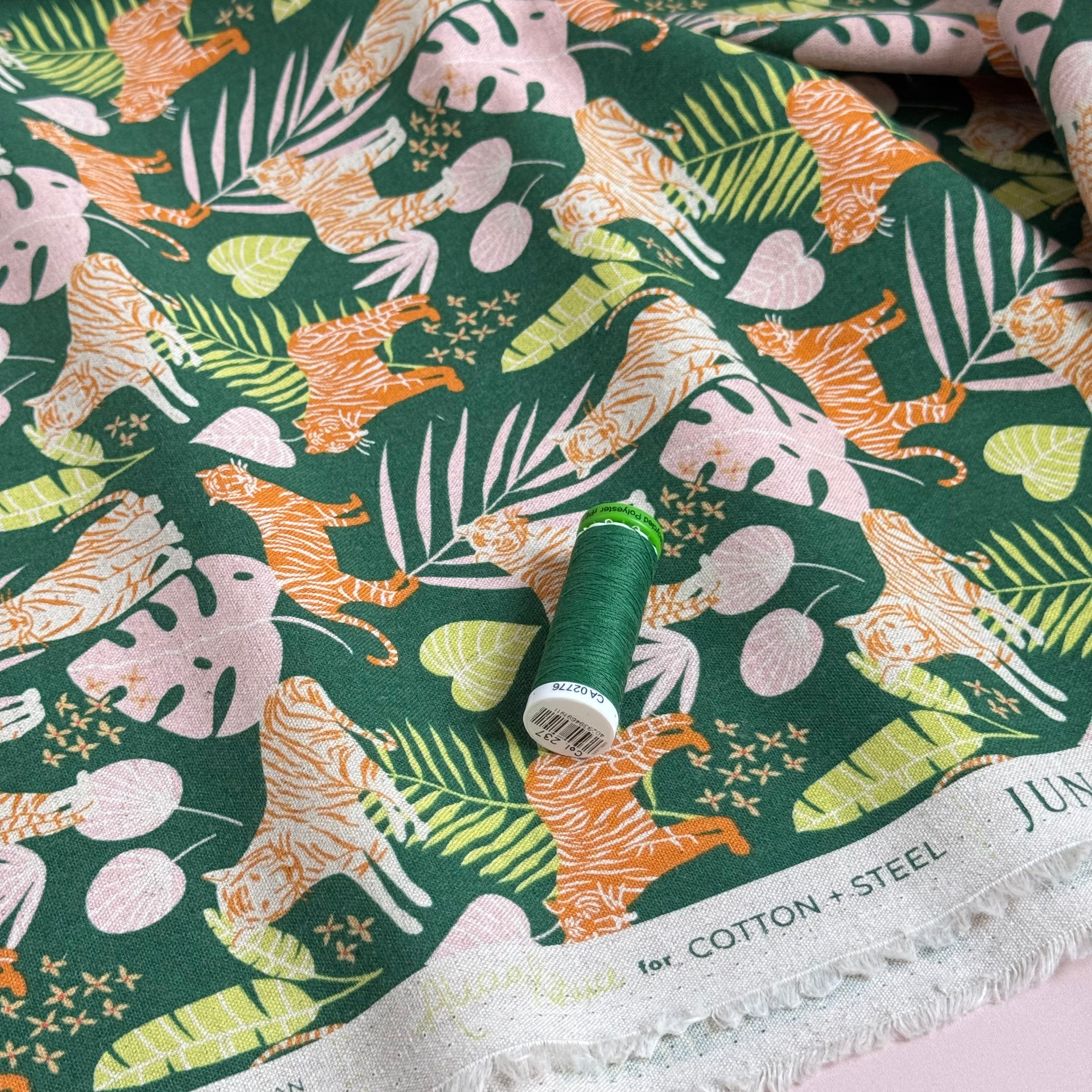 Cotton and Steel - Jungle Cruisin Rainforest Unbleached Cotton Canva