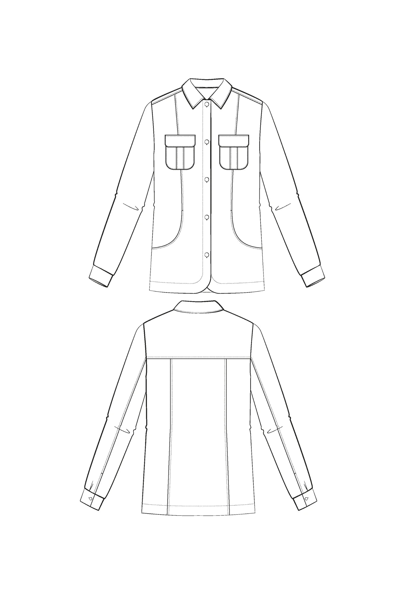 Maison Fauve - Ex Libris Overshirt Sewing Pattern