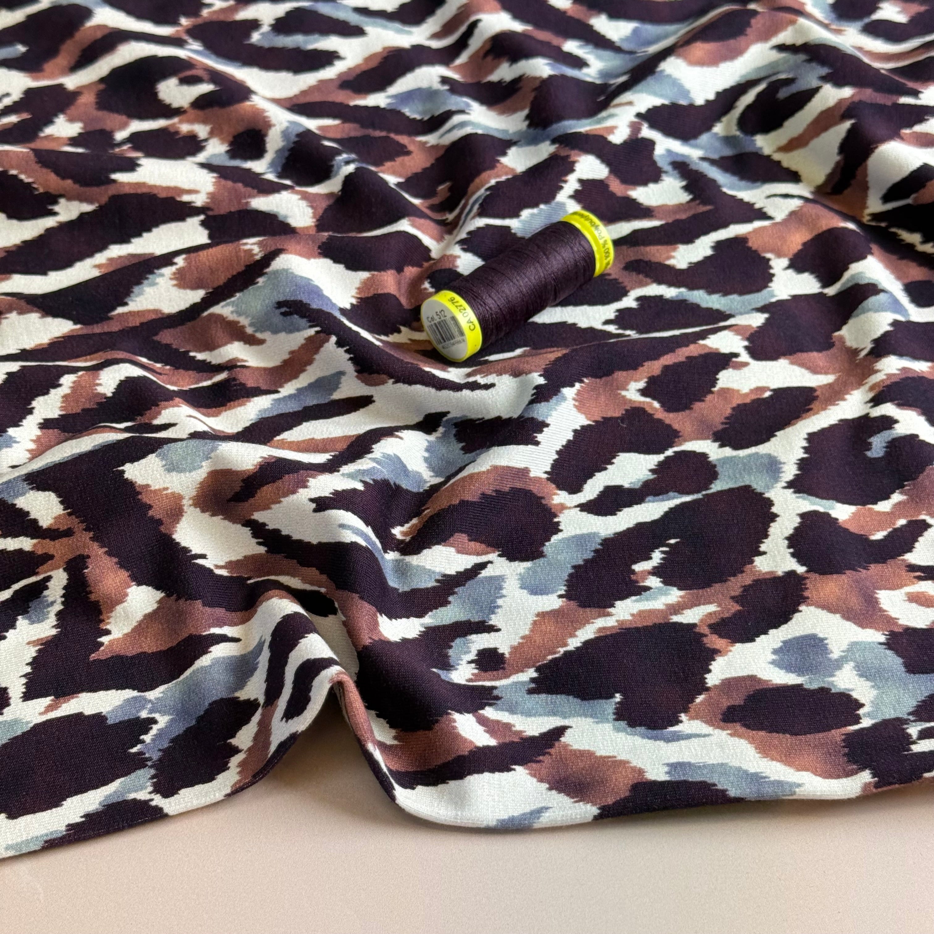 Painterly Wildwood Cotton French Terry