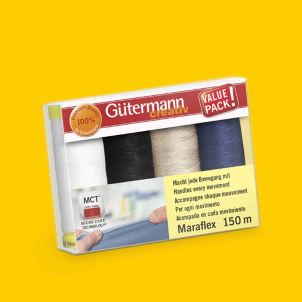 Gutermann Maraflex Thread Pack 4 x 150m in Natural Colours