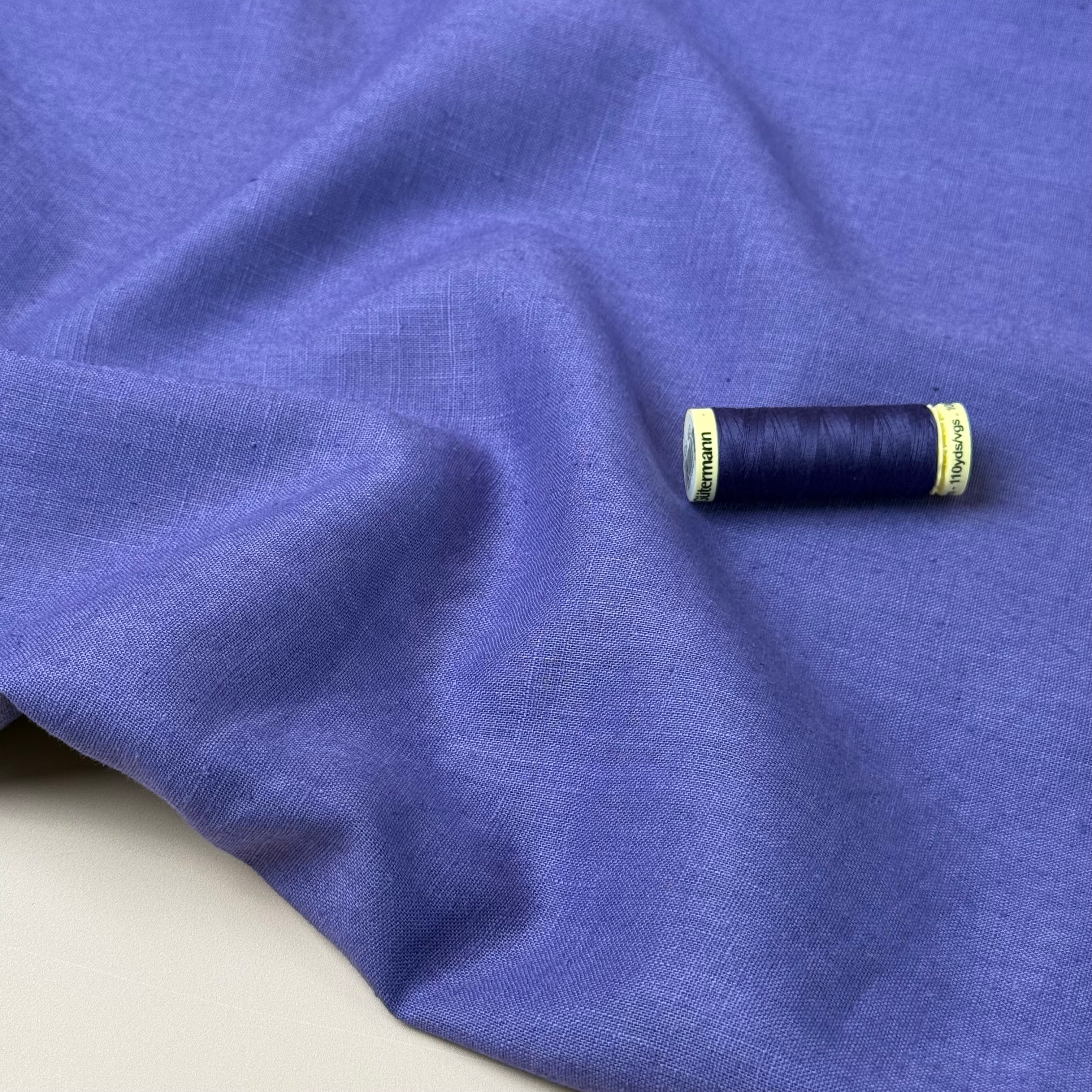 Breeze LIGHT Violet Purple - Enzyme Washed Linen Fabric