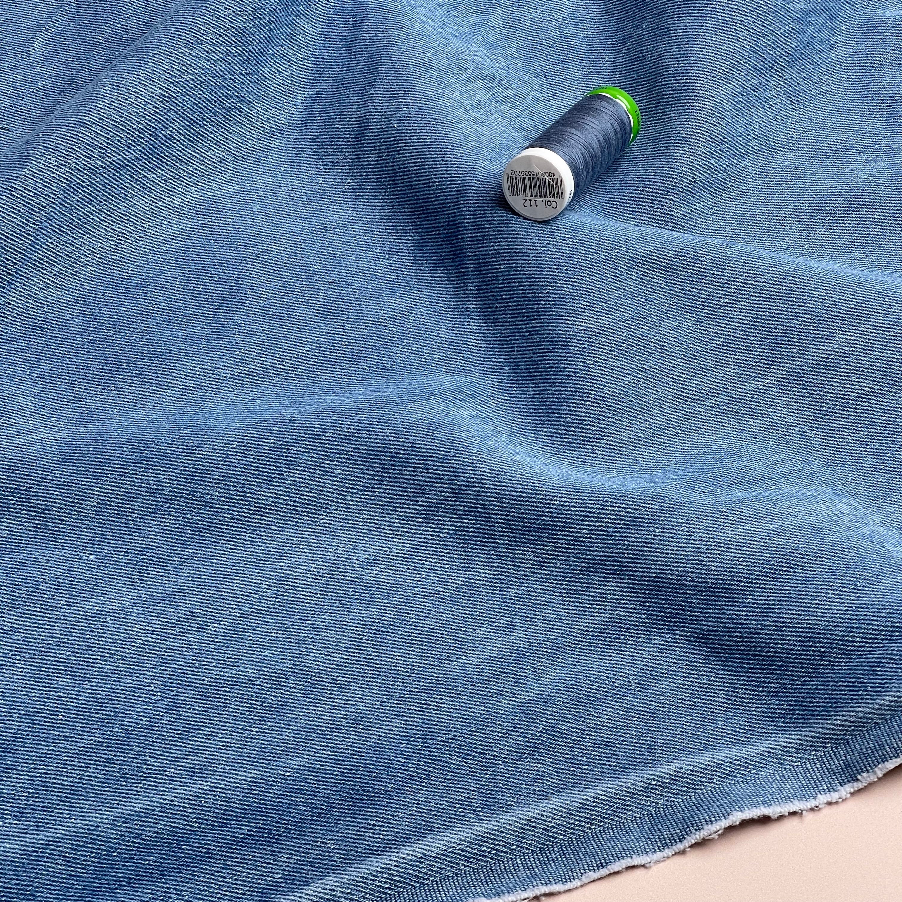 Deadstock Light Blue Cotton 10oz Denim