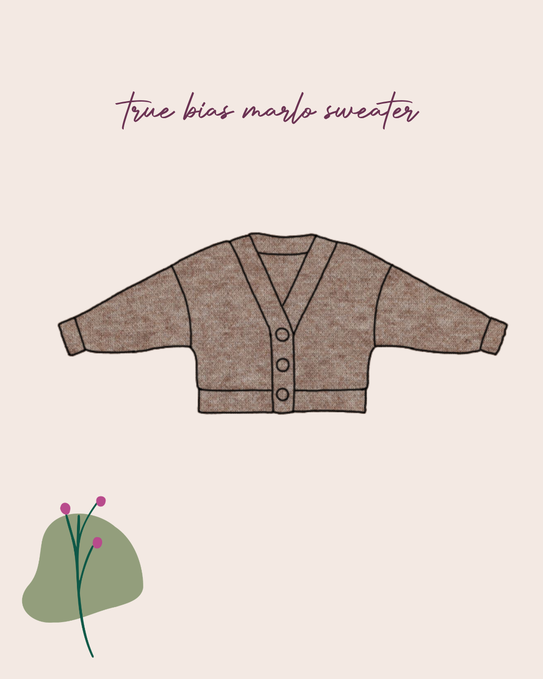 Sewing Kit - Marlo Sweater in Snug Sweater Knit (Multiple Colours)