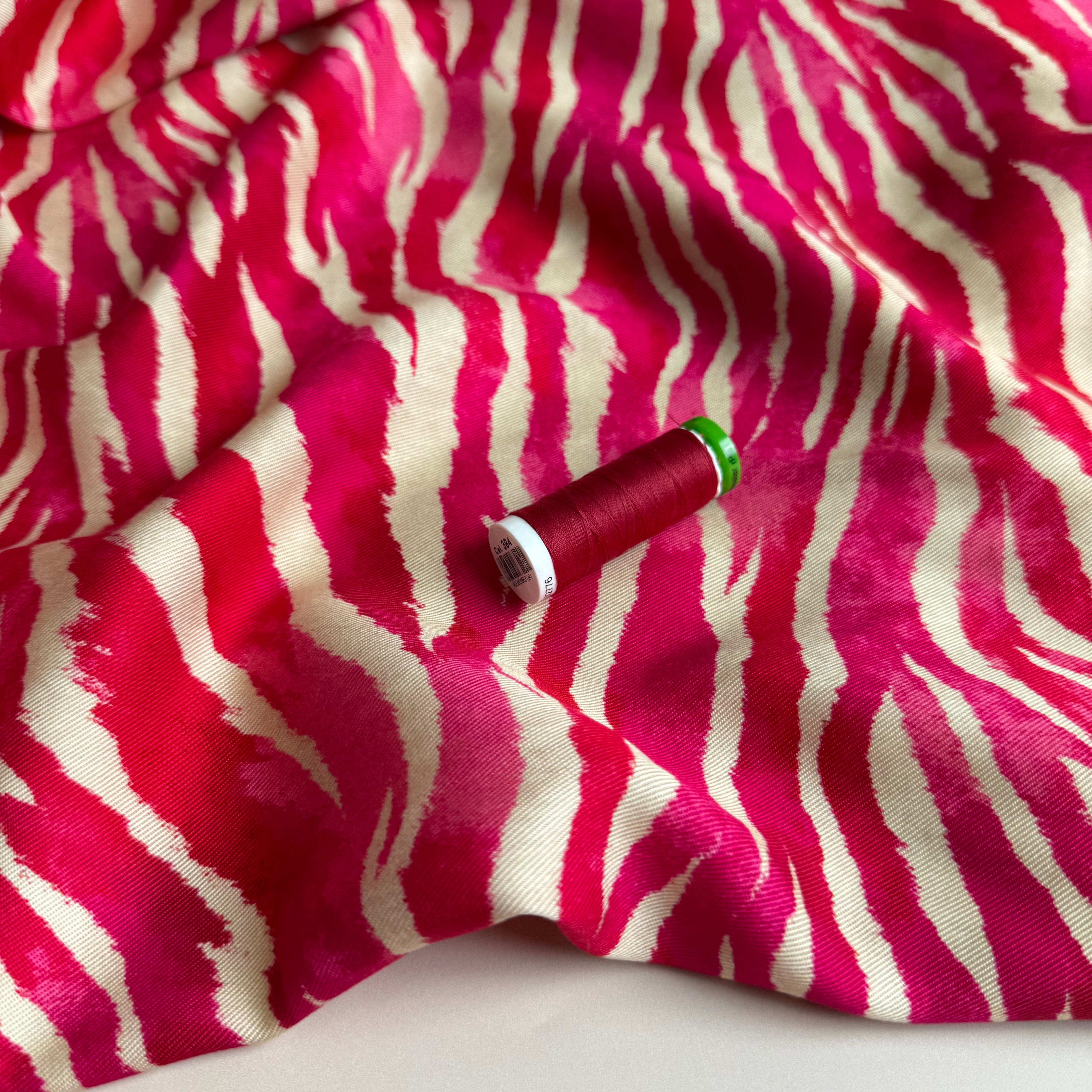 Pink Safari Lyocell Twill Fabric
