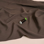 Elegance Brown Plain ECOVERO Viscose Fabric