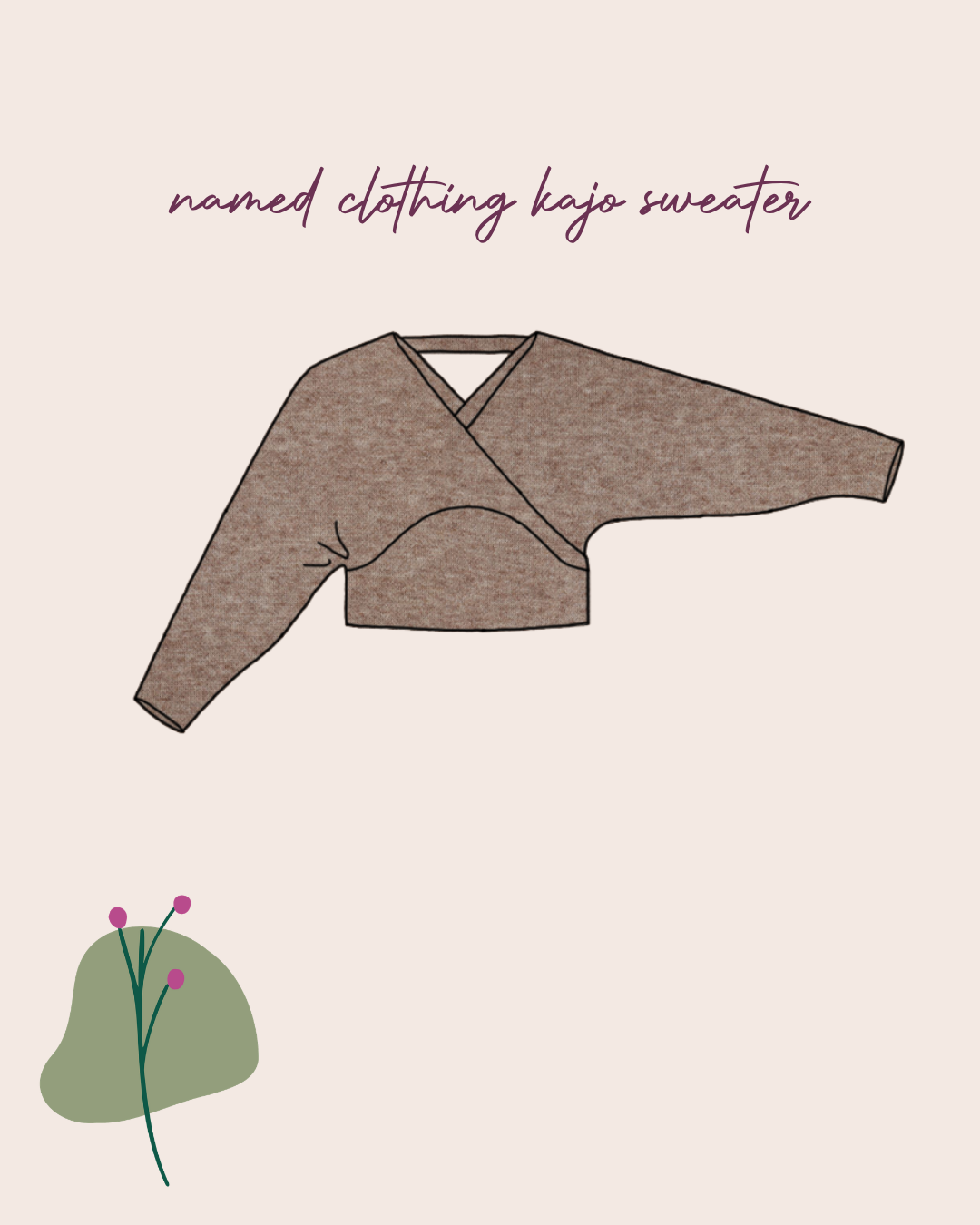 Sewing Kit - Kajo Dress & Top in Snug Knit Fabrics (multiple colour choice)