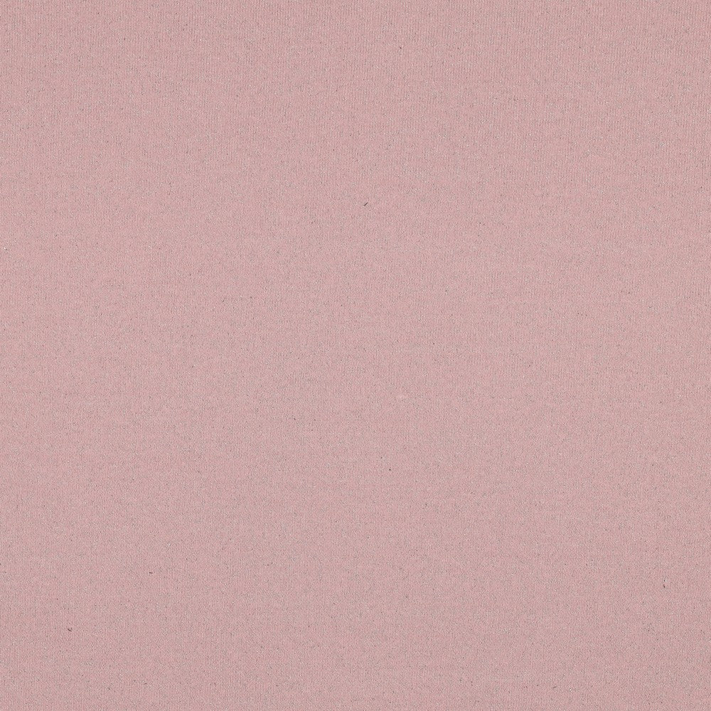 Sparkle Pink Cotton Sweat-Shirting with Lurex