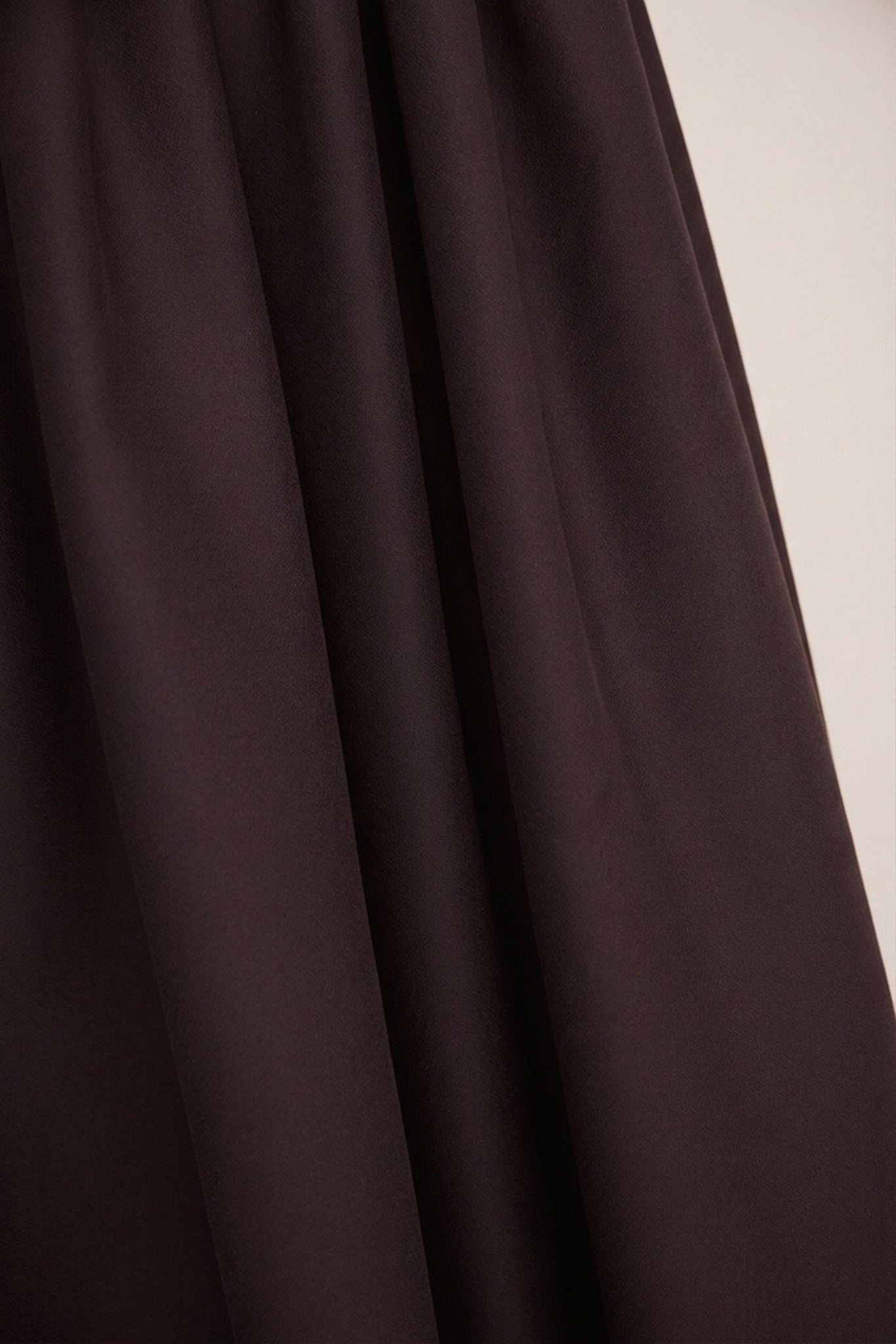 Mind The MAKER - Plain Umber ECOVERO™ Viscose Leia Crepe Fabric