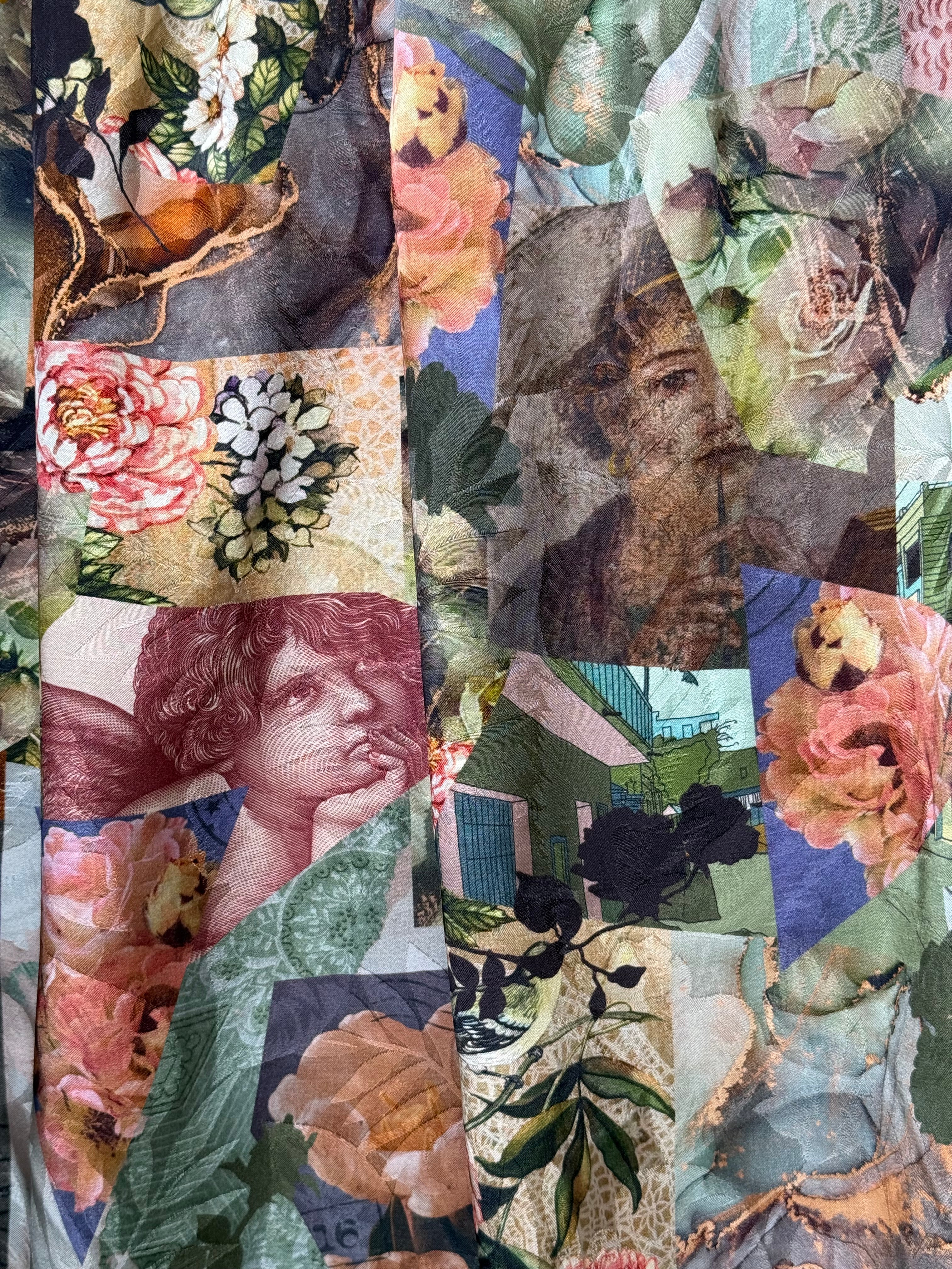 PRE-ORDER (due by end of September) Vintage Postcard Viscose Jacquard Sateen