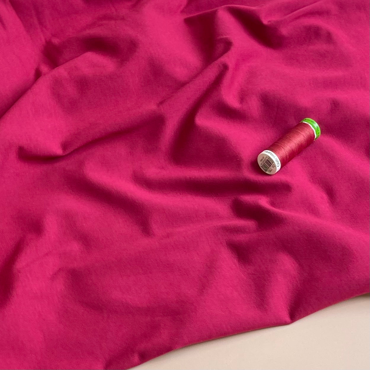 Essential Chic Wine Plain Cotton Jersey Fabric