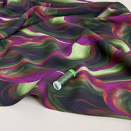 Swirly Leaves Viscose Twill with LENZING™ ECOVERO™ fibres