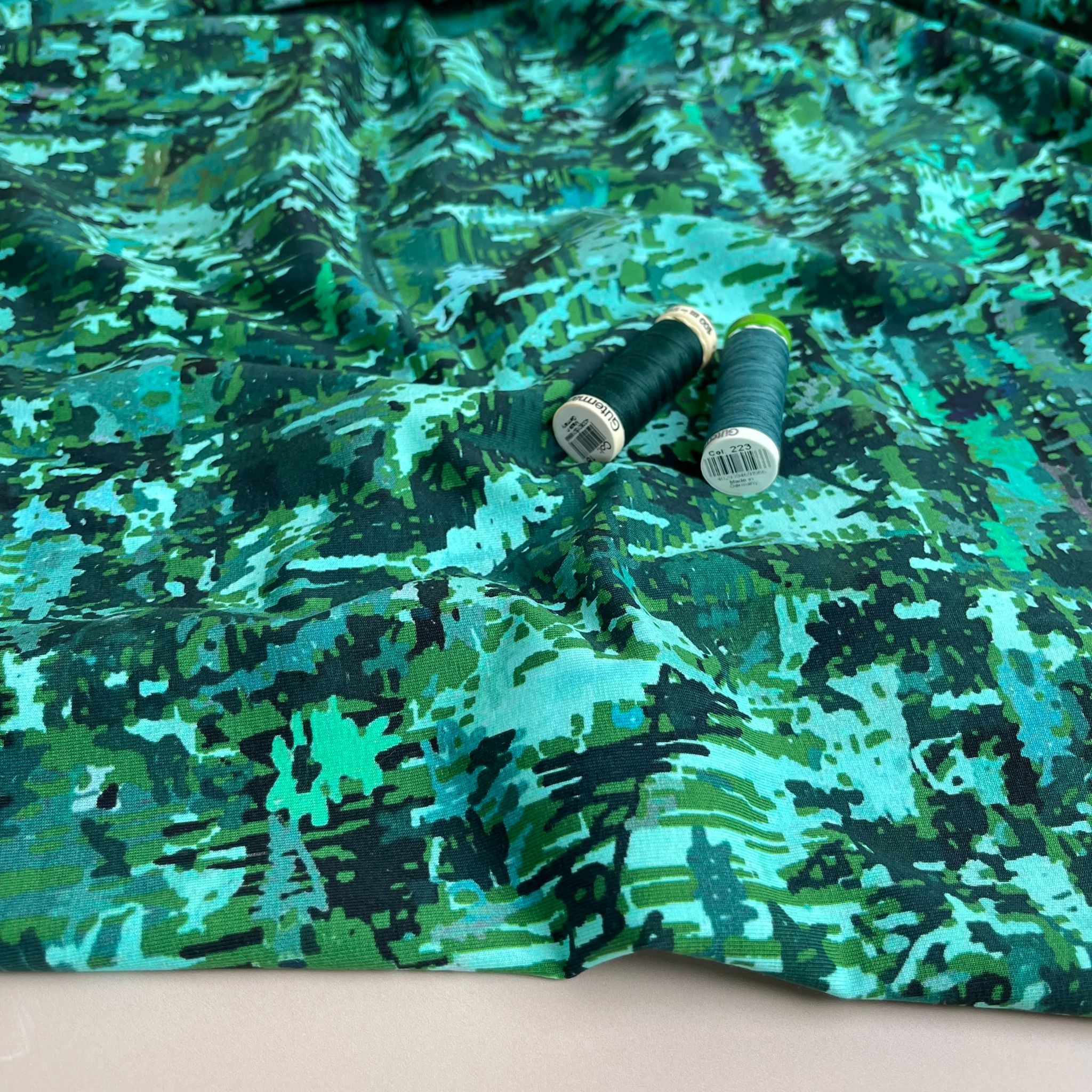 Danish Design - Forest Camo Cotton Jersey