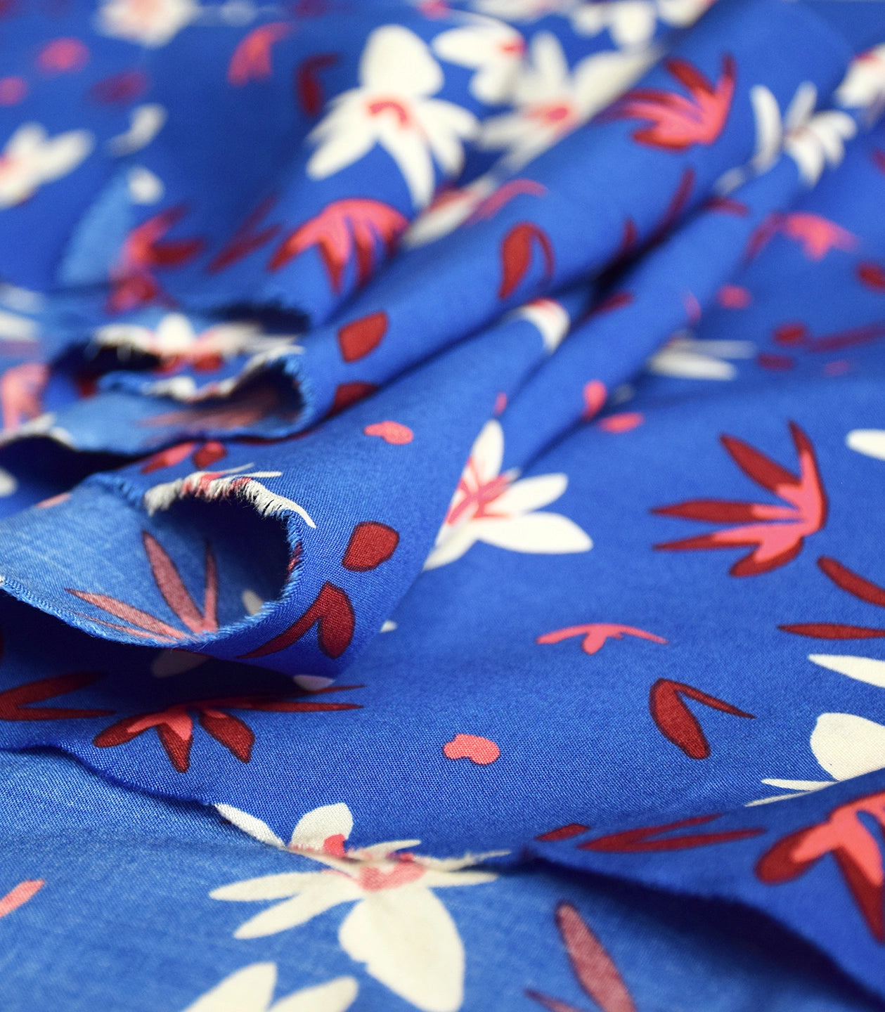 Cousette - Dahlia Blue Viscose Fabric