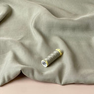 REMNANT 2.06 Metres - Lush Sand Light Viscose Linen Crepe Dress Fabric