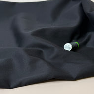 REMNANT 1 Metre - Black Cotton Gabardine Twill Fabric