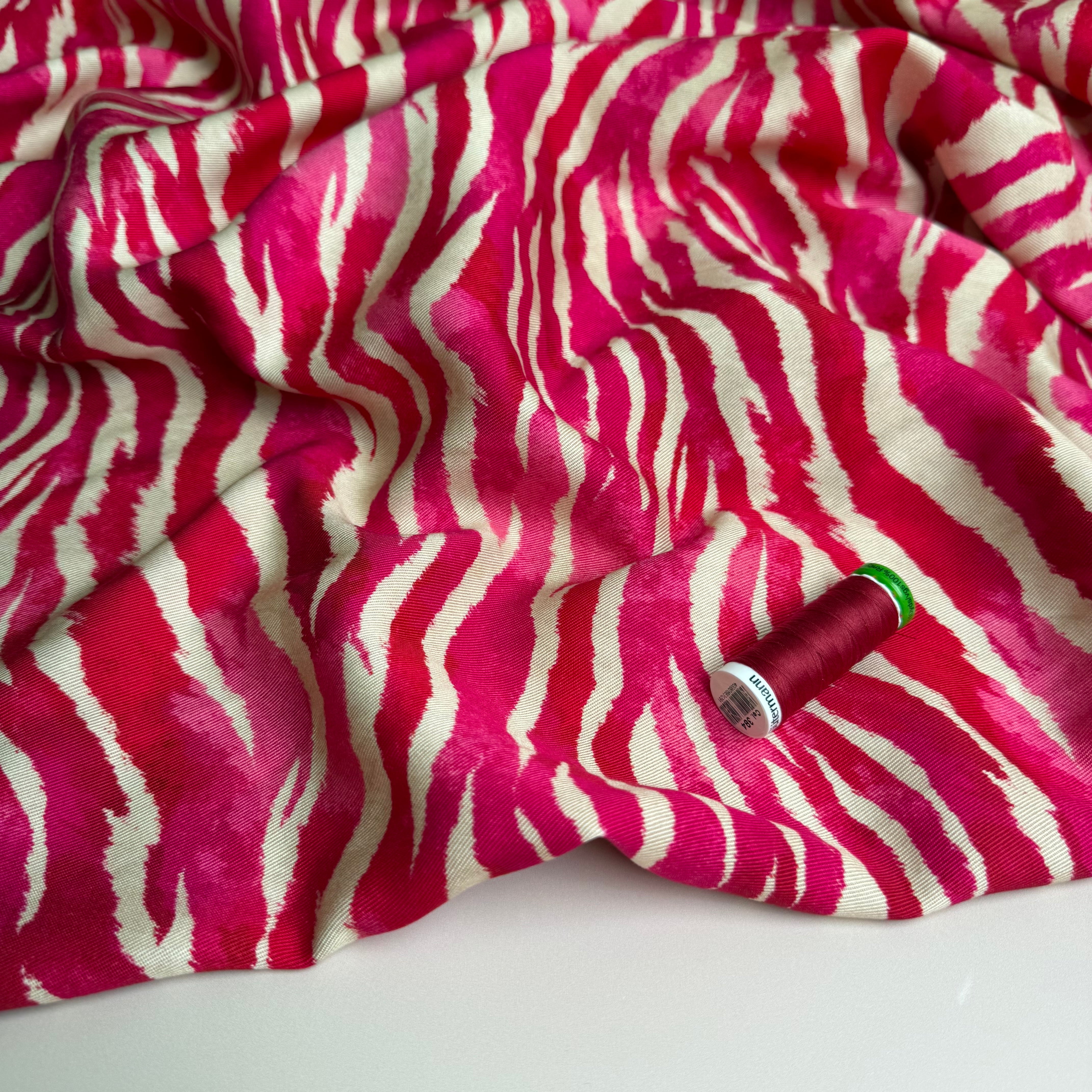 Pink Safari Lyocell Twill Fabric