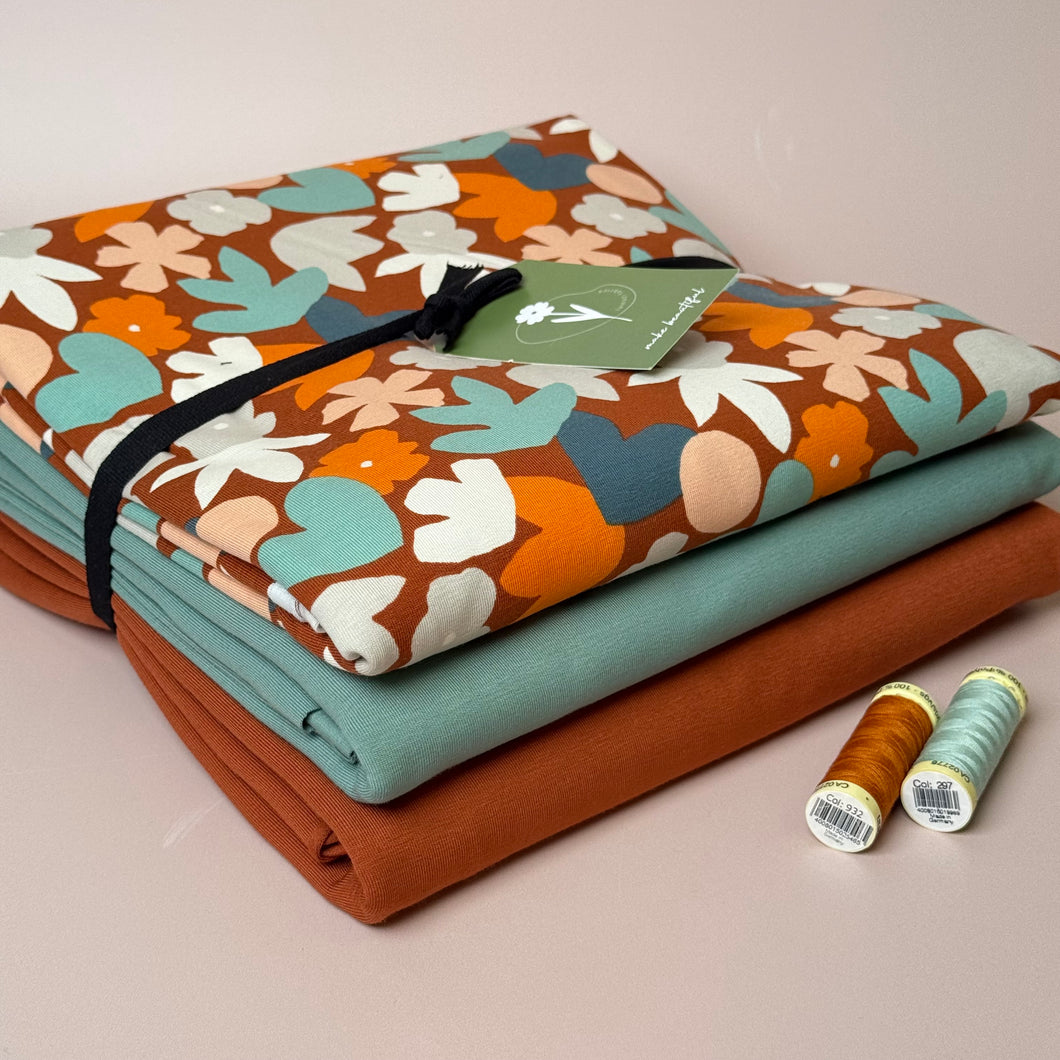 Colour Bundles - Autumn Leaves Cotton Jersey Fabrics