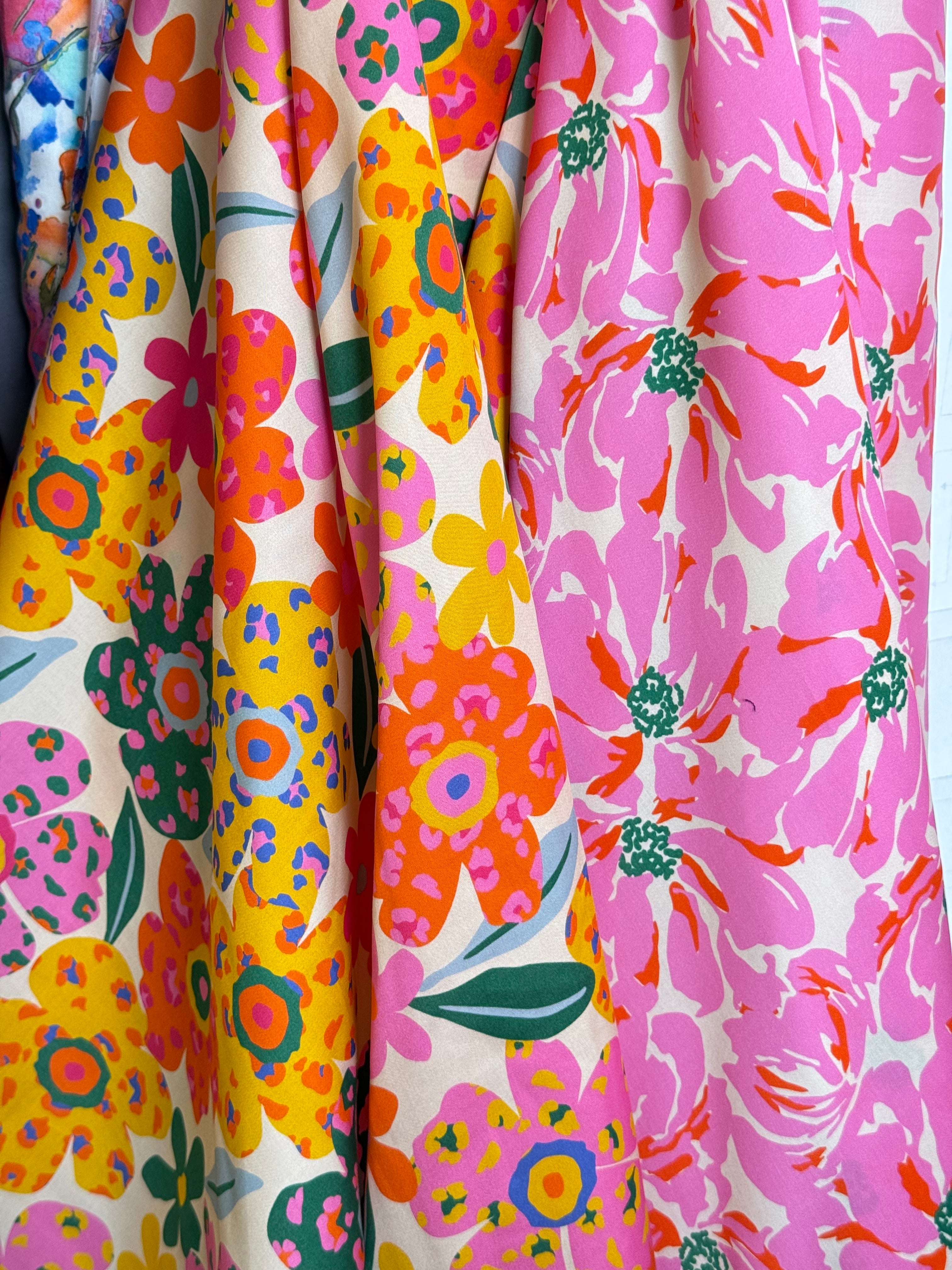 Leopard Blooms Lyocell Sateen Fabric