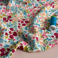 Ditsy Blooms Viscose Poplin Fabric