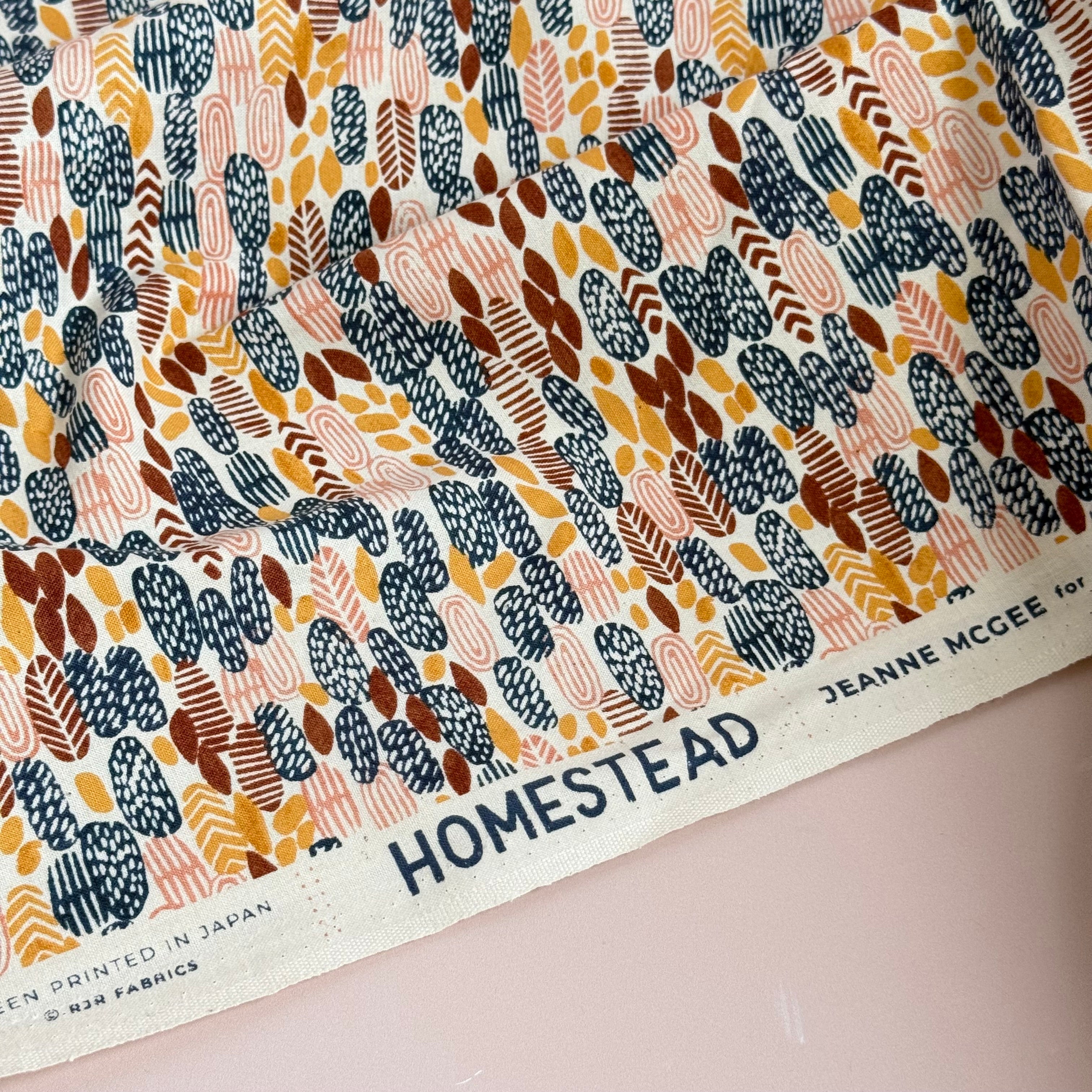 Cotton and Steel - Homestead Pond in Harvest Japanese Unbleached Cotton