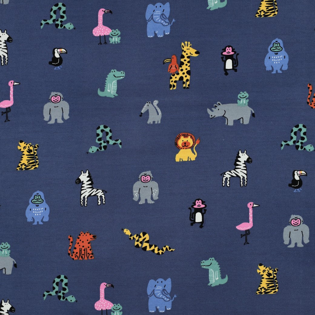 Safari Friends Cotton Jersey Fabric