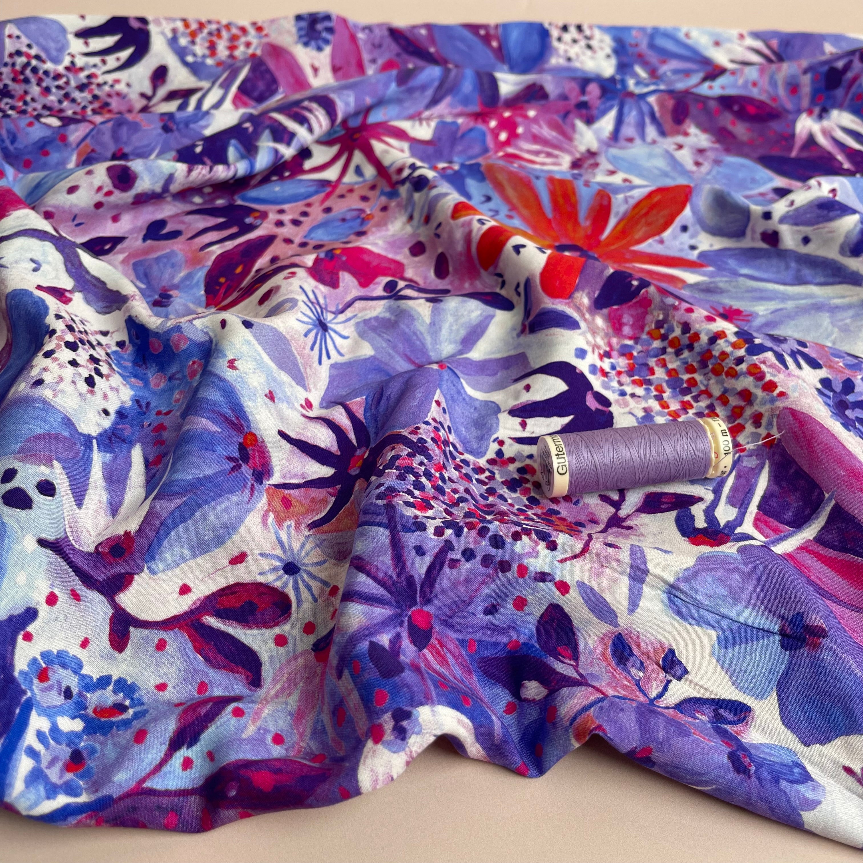 Nerida Hansen - Soiree Purple Viscose with LENZING™ ECOVERO™ fibres