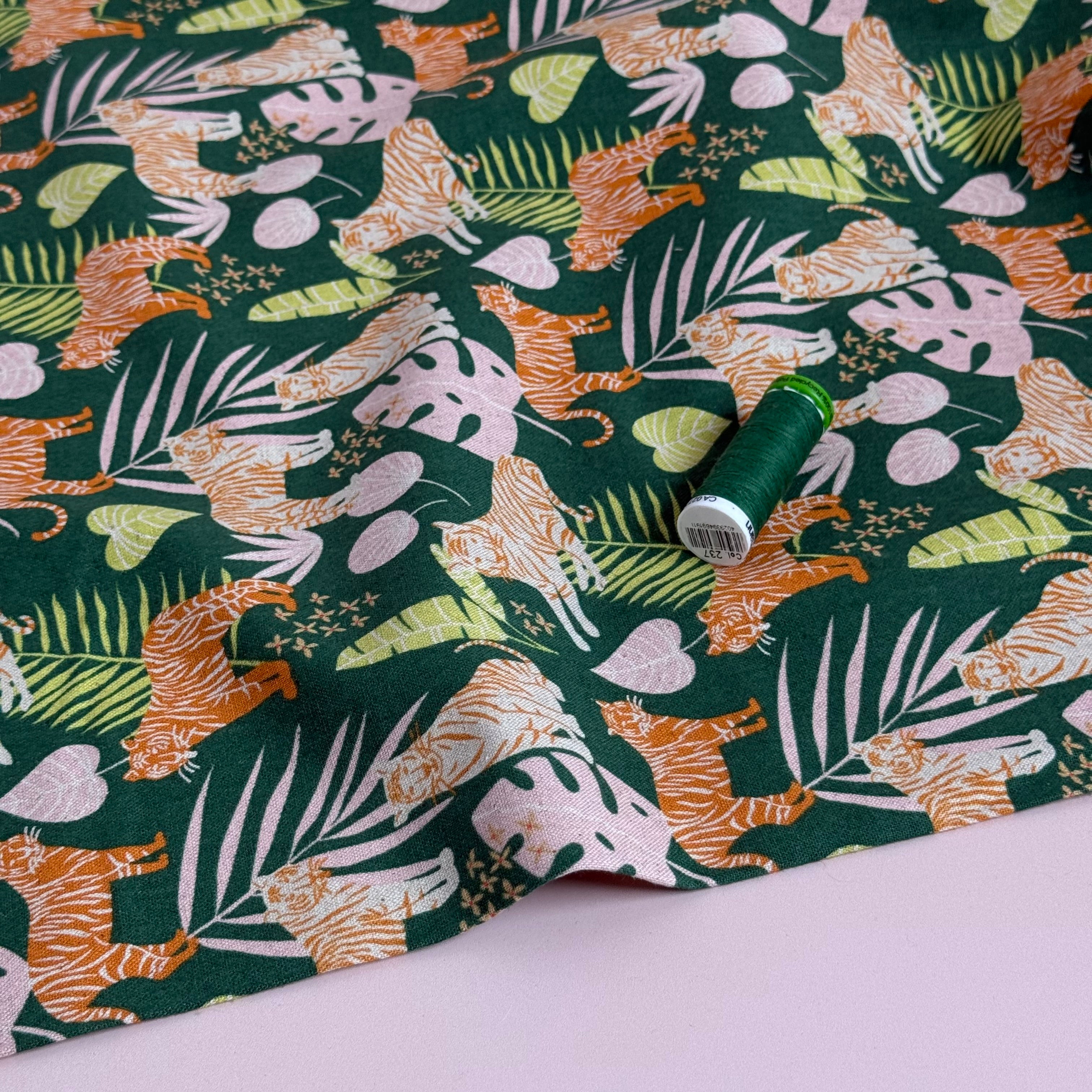 Cotton and Steel - Jungle Cruisin Rainforest Unbleached Cotton Canva