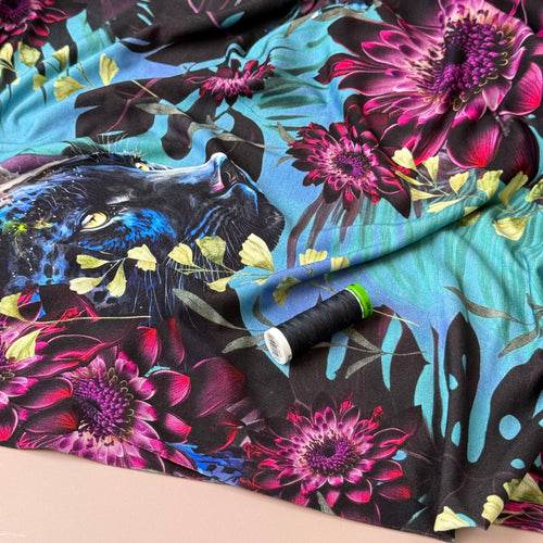 Danish Design - Panther in the Garden ECOVERVO™ Viscose Jersey
