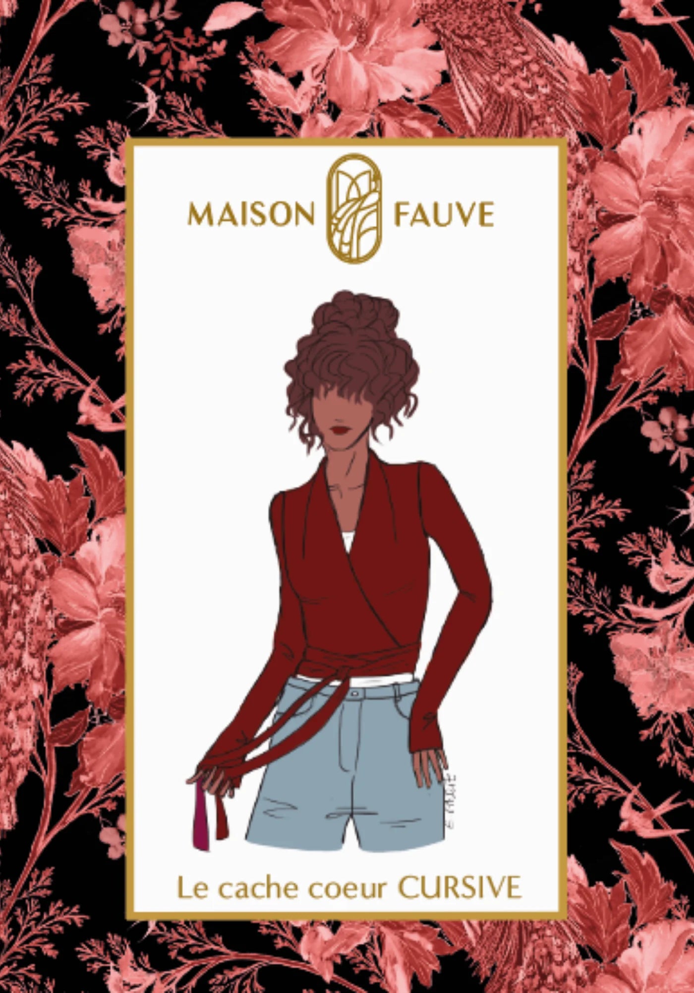 Maison Fauve - Cursive Wrap Top Sewing Pattern