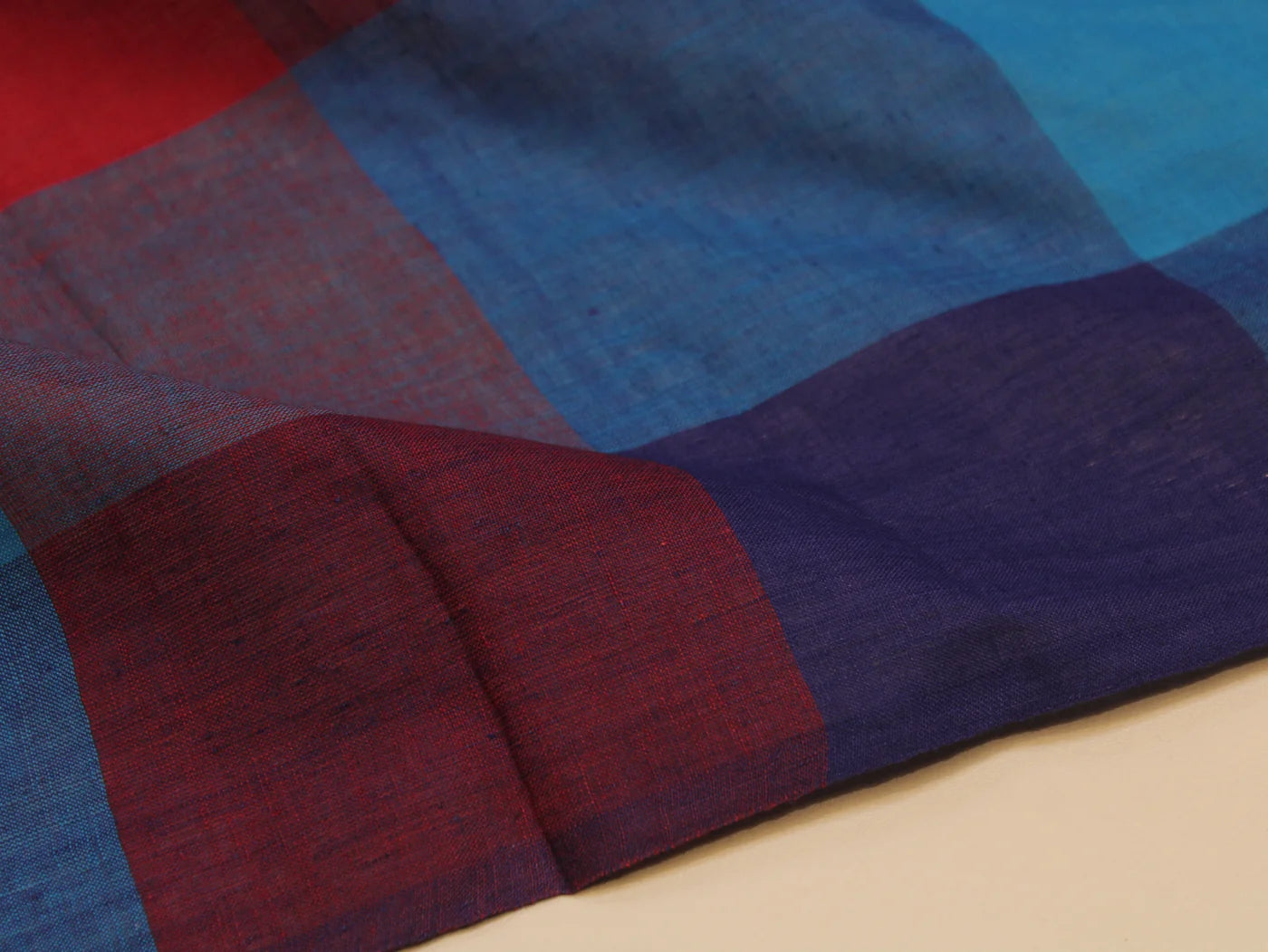 Marine Pure Cotton Handloom Madras Large Check