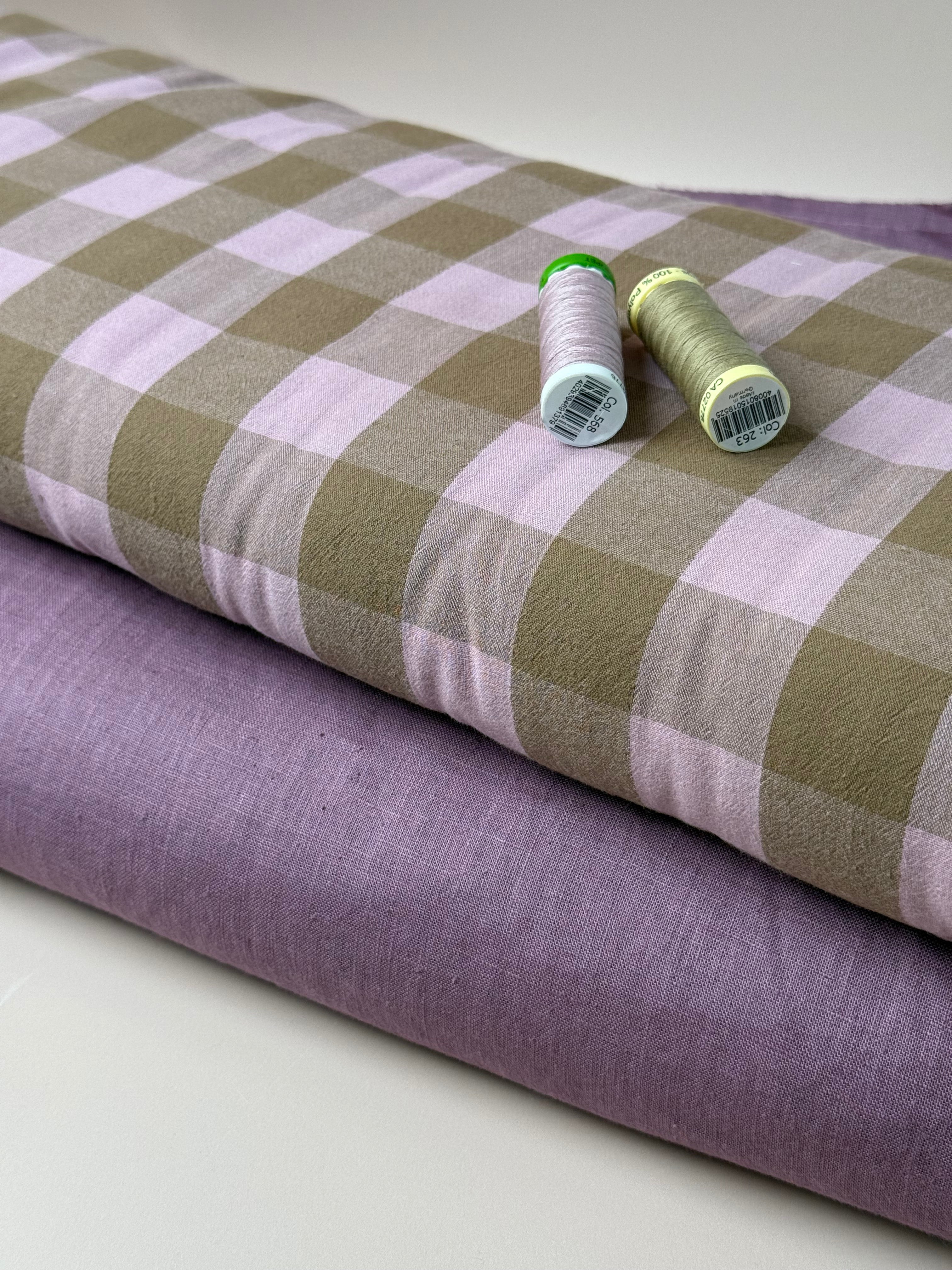 Breeze LIGHT Mauve - Enzyme Washed Linen Fabric